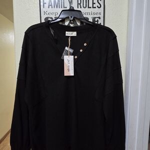 Black Long Sleeve Top